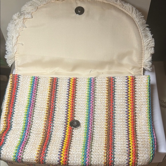 Multicolor Woven Fringe Clutch..send offers pls!! - Picture 2 of 4